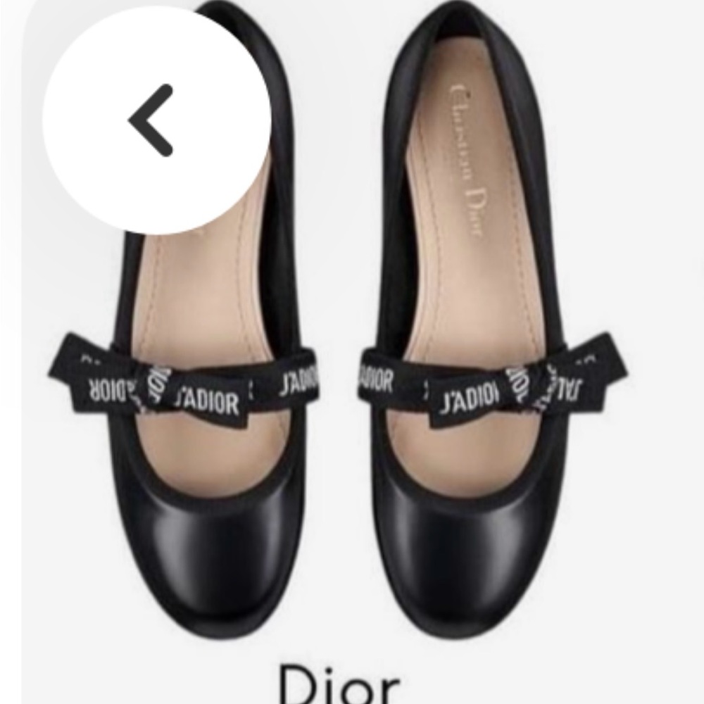 Dior Black Ballet Flats with Bow LOOKING FOR